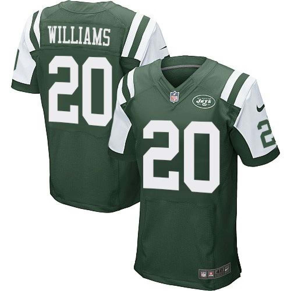 Jets #20 Marcus Williams Green Team Color Men's Stitched NFL Elite Jersey