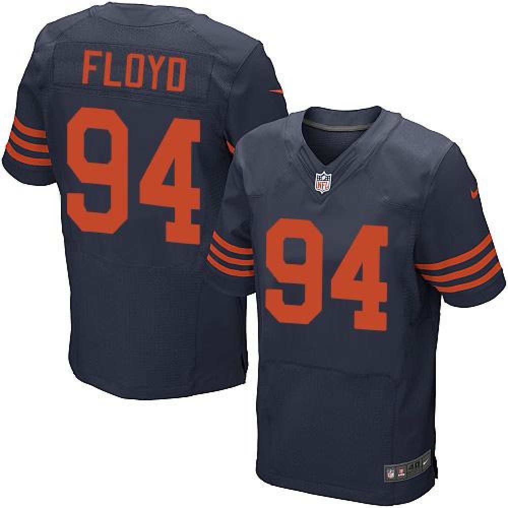 Bears #94 Leonard Floyd Navy Blue 1940s Throwback Men's Stitched NFL Elite Jersey