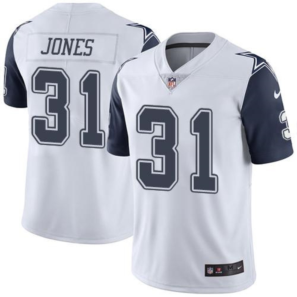 Cowboys #31 Byron Jones White Youth Stitched NFL Limited Rush Jersey
