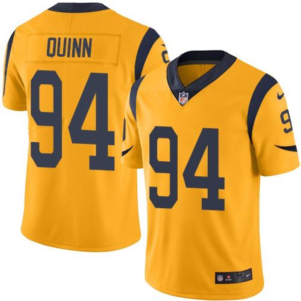 Rams #94 Robert Quinn Gold Men's Stitched NFL Limited Rush Jersey