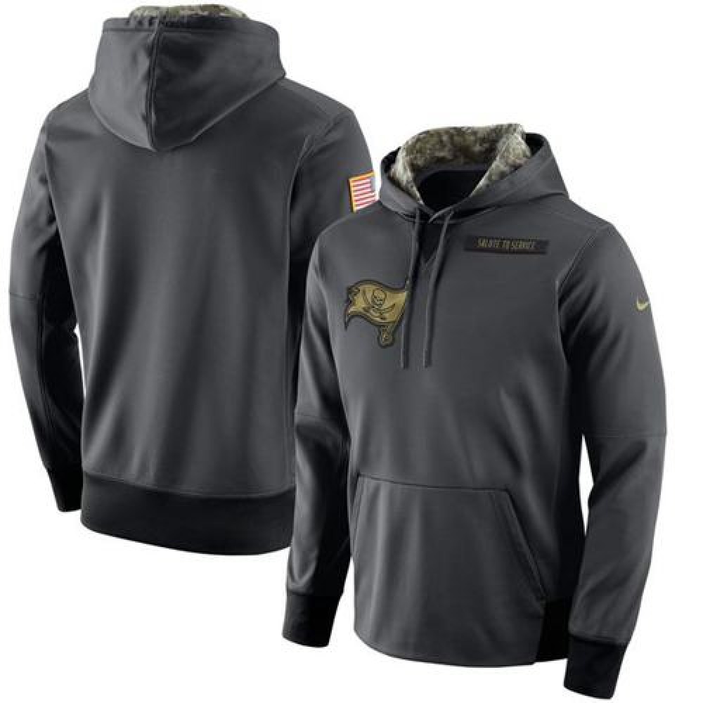 Men's Tampa Bay BuccaneersAnthracite Salute to Service Player Performance Hoodie