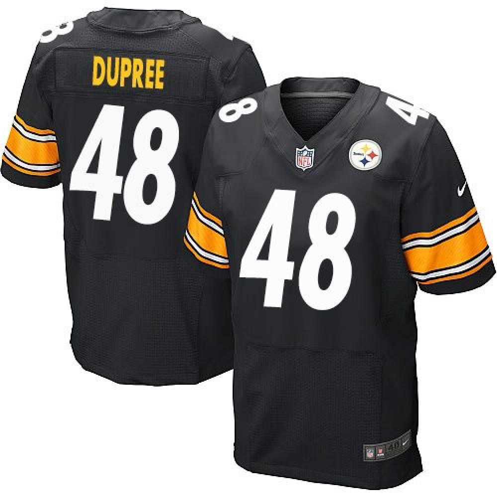 Steelers #48 Bud Dupree Black Team Color Men's Stitched NFL Elite Jersey