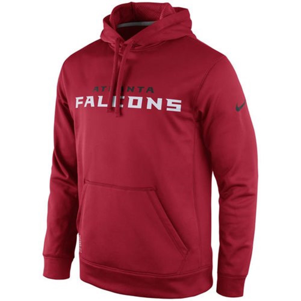 Atlanta FalconsKO Wordmark Performance Hoodie Red