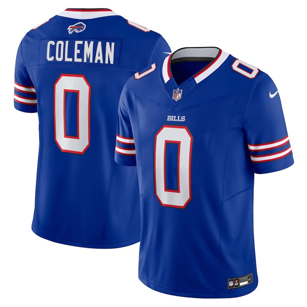 Men's Buffalo Bills Keon ColemanRoyal 2024 NFL Draft Player F.U.S.E. Vapor Untouchable Limited Stitched Football Jersey