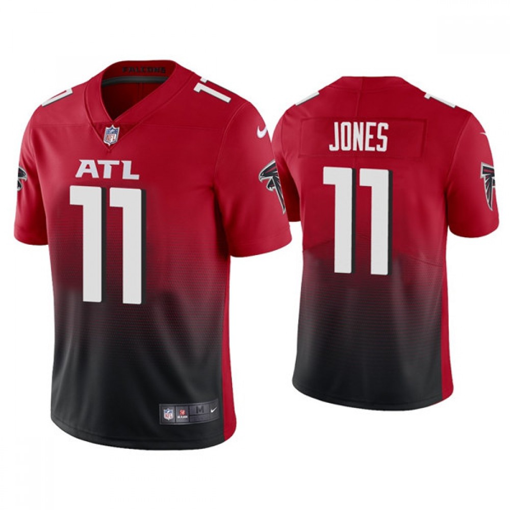 Men's Atlanta Falcons #11 Julio Jones 2020 Red 2nd Alternate Vapor Limited NFL Stitched NFL Jersey