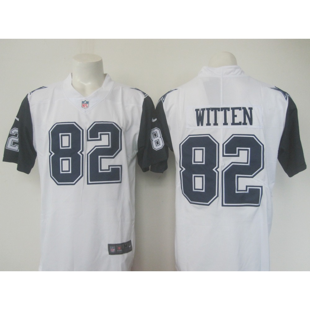Men'sCowboys#82 Jason Witten White Limited Rush Stitched NFL Jersey