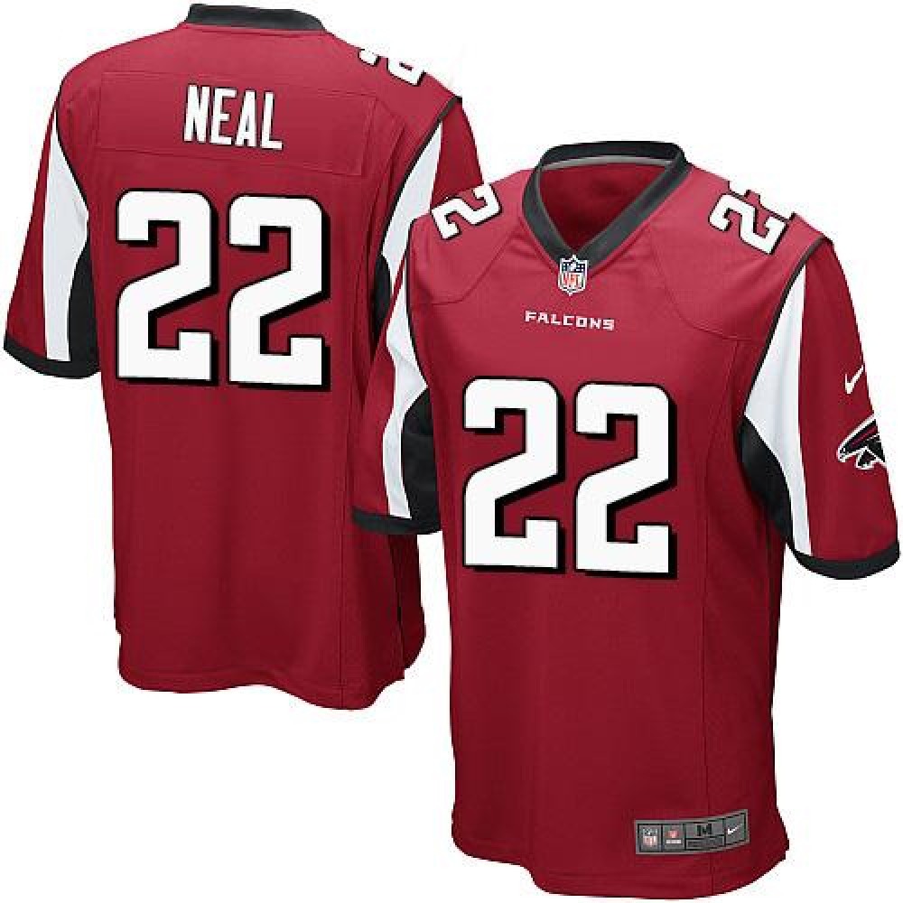 Falcons #22 Keanu Neal Red Team Color Youth Stitched NFL Elite Jersey