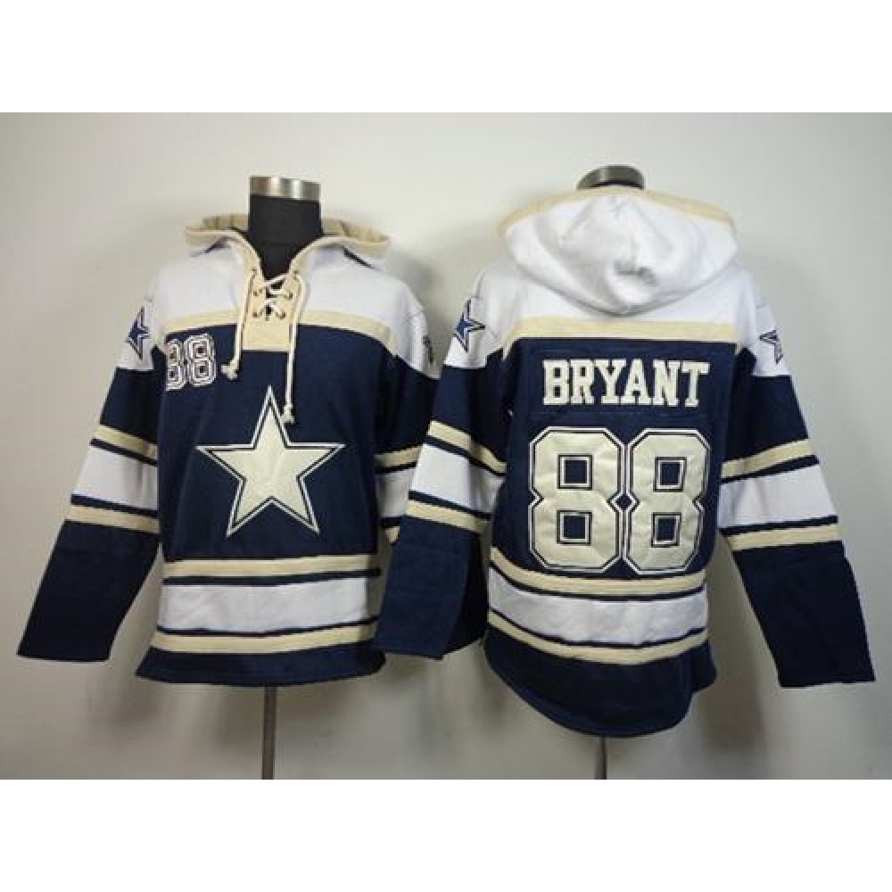 Cowboys #88 Dez Bryant Blue Sawyer Hoodie Sweatshirt NFL Hoodie
