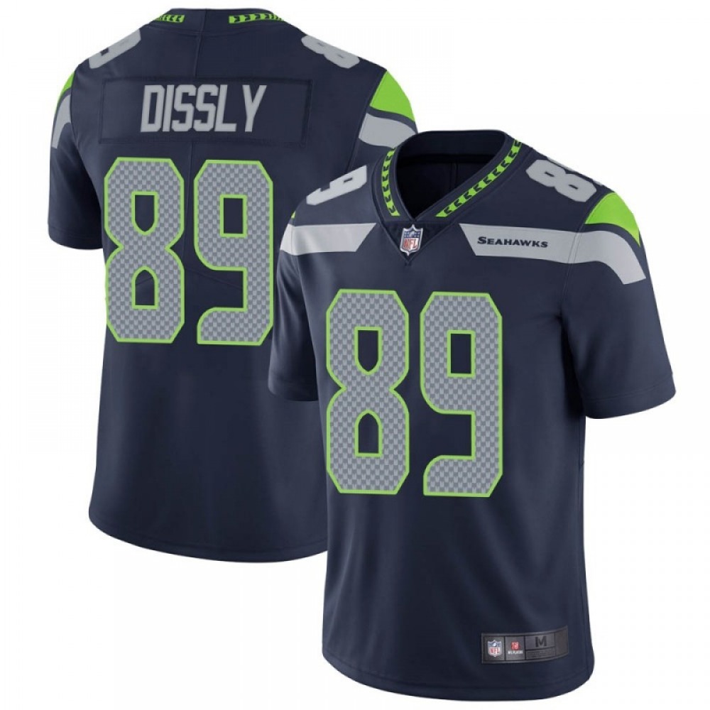 Men's Seattle Seahawks #89 Will Dissly Navy Vapor Untouchable Limited Stitched Jersey