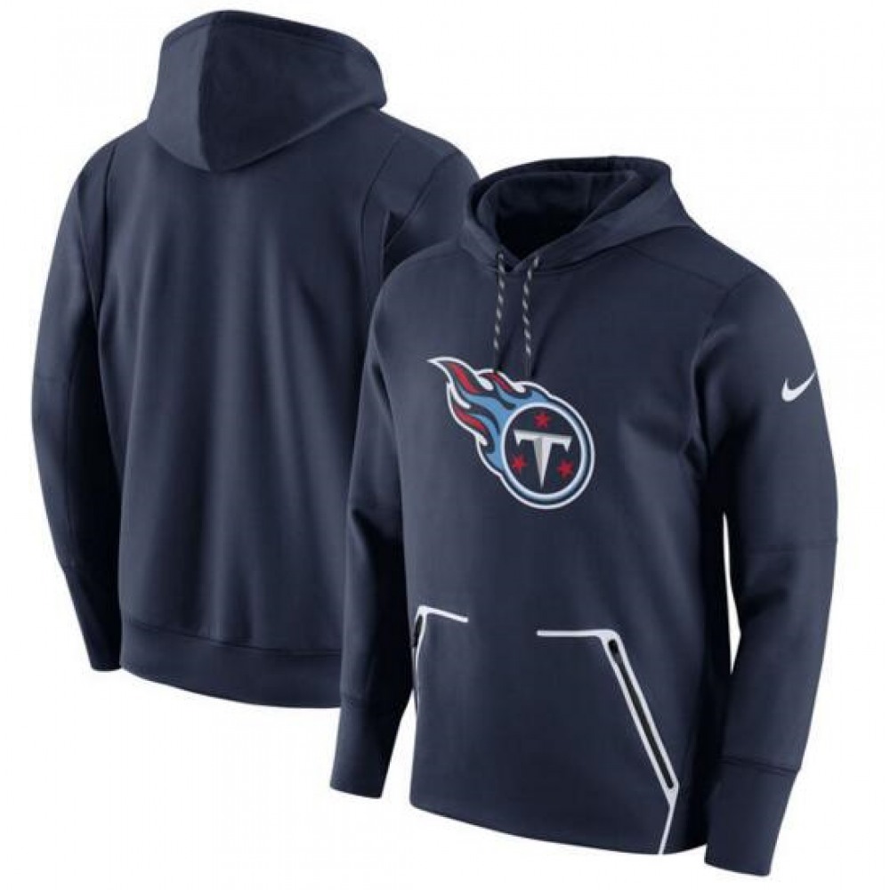 Men'sTennessee Titans Navy Champ Drive Vapor Speed Pullover Hoodie