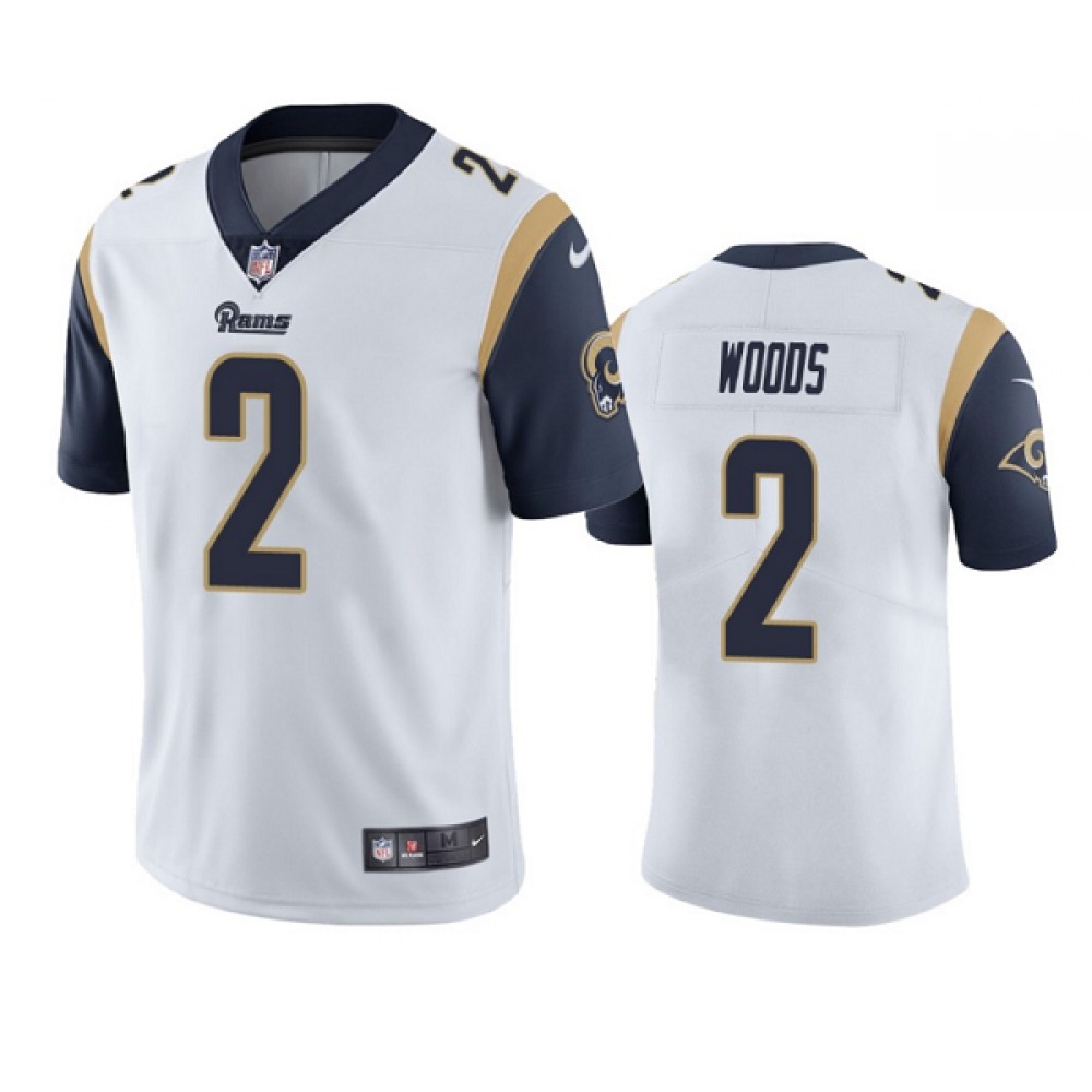 Men's Los Angeles Rams #2 Robert Woods White Vapor Untouchable Limited Stitched Jersey