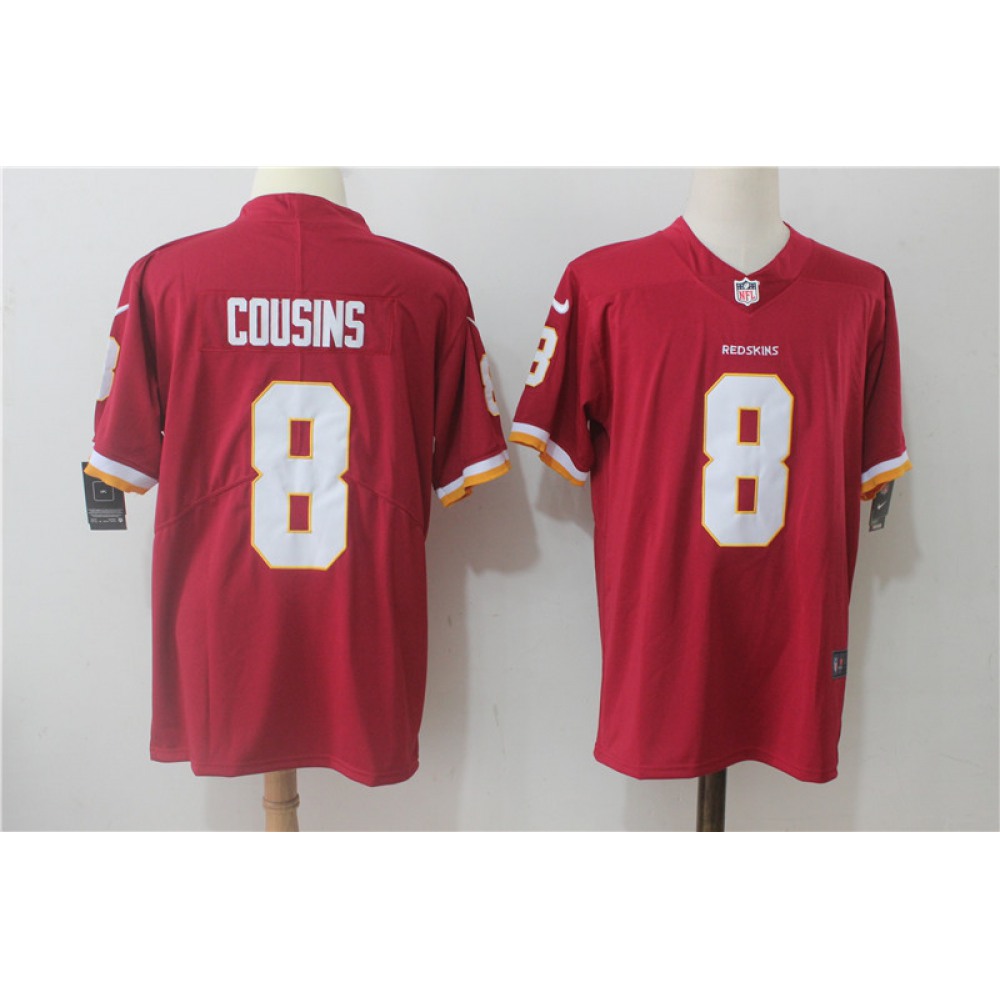 Men'sWashington Redskins #8 Kirk Cousins Red Alternate Stitched NFL Vapor Untouchable Limited Jersey