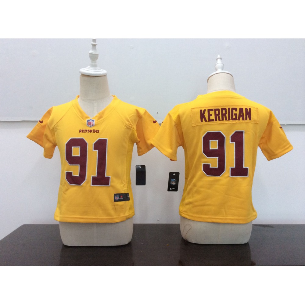 ToddlerWashington Redskins #91 Ryan Kerrigan Gold Stitched NFL Jersey