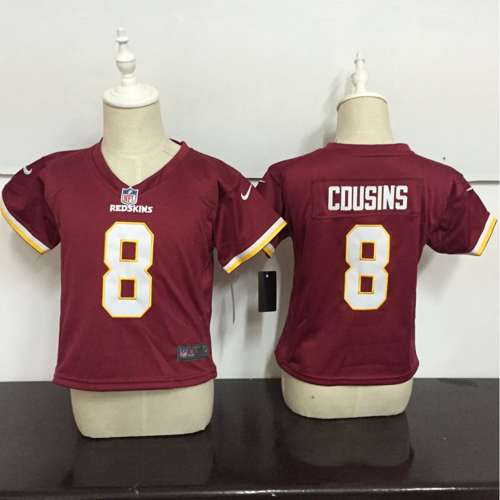 ToddlerWashington Redskins #8 Kirk Cousins Burgundy Red Team Color Stitched NFL Jersey