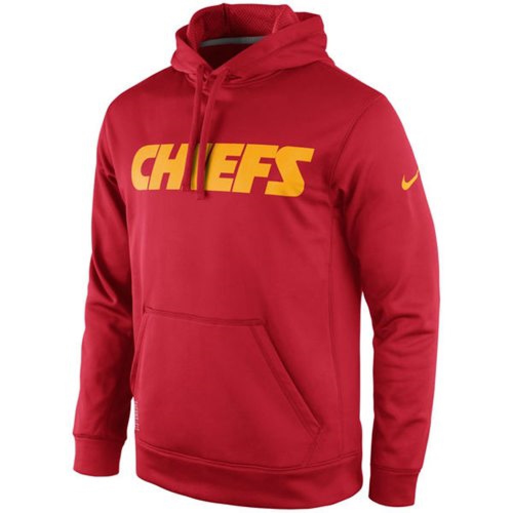 Kansas City ChiefsKO Wordmark Performance Hoodie Red