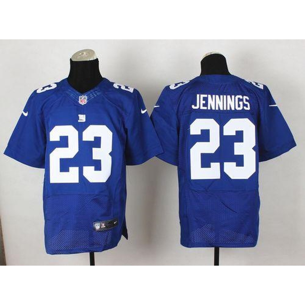 Giants #23 Rashad Jennings Royal Blue Team Color Men's Stitched NFL Elite Jersey