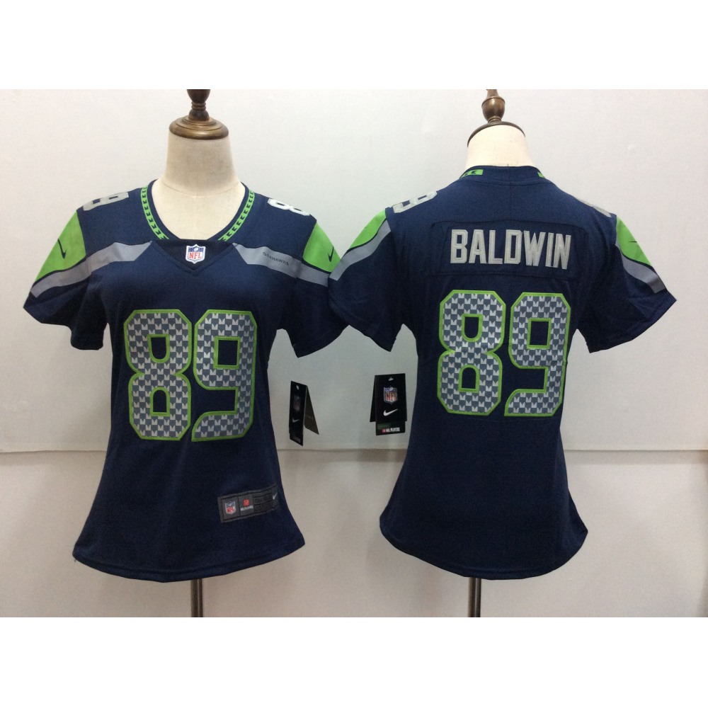 Women'sSeattle Seahawks #89 Doug Baldwin Blue Vapor Untouchable Limited Stitched NFL Jersey
