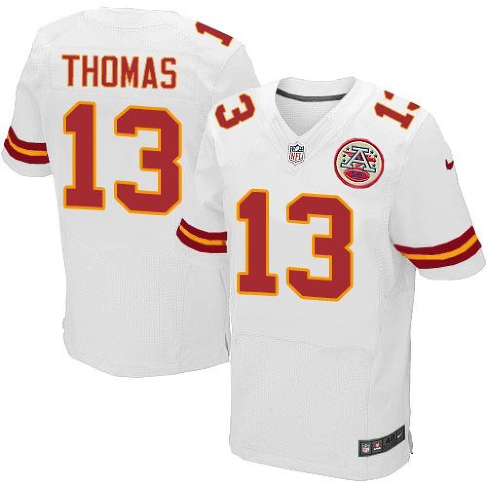 Chiefs #13 De'Anthony Thomas White Men's Stitched NFL Elite Jersey