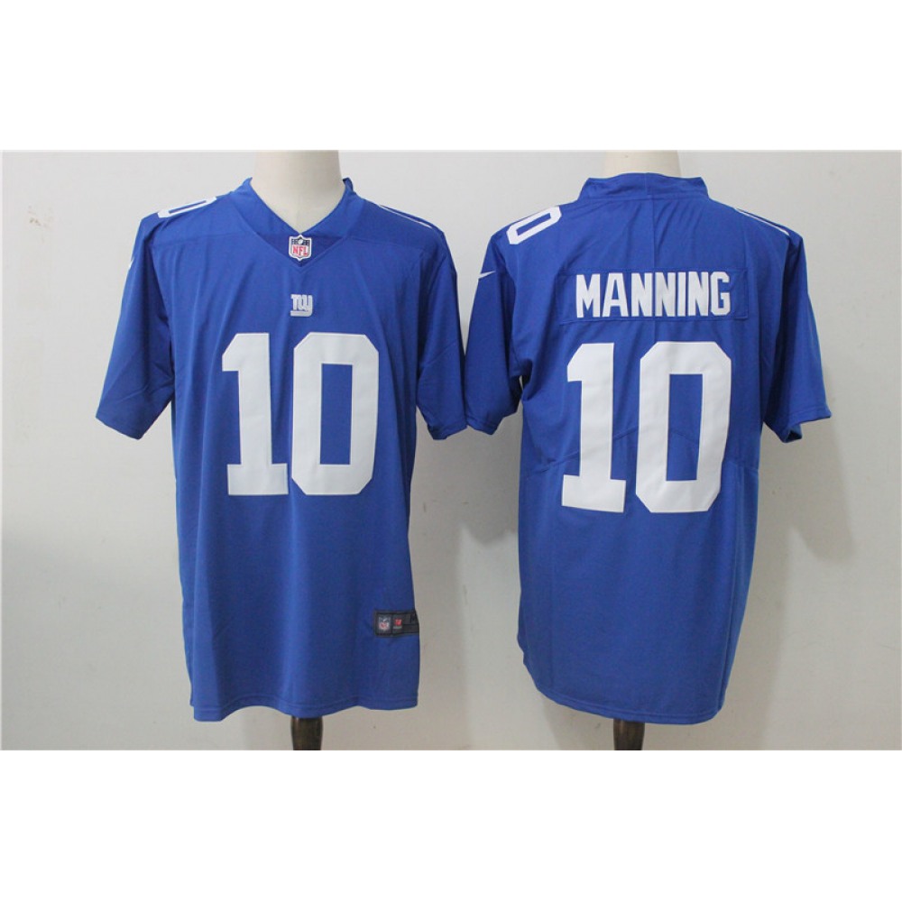 Men'sNew York Giants #10 Eli Manning Royal Blue Team Color Stitched NFL Vapor Untouchable Limited Jersey
