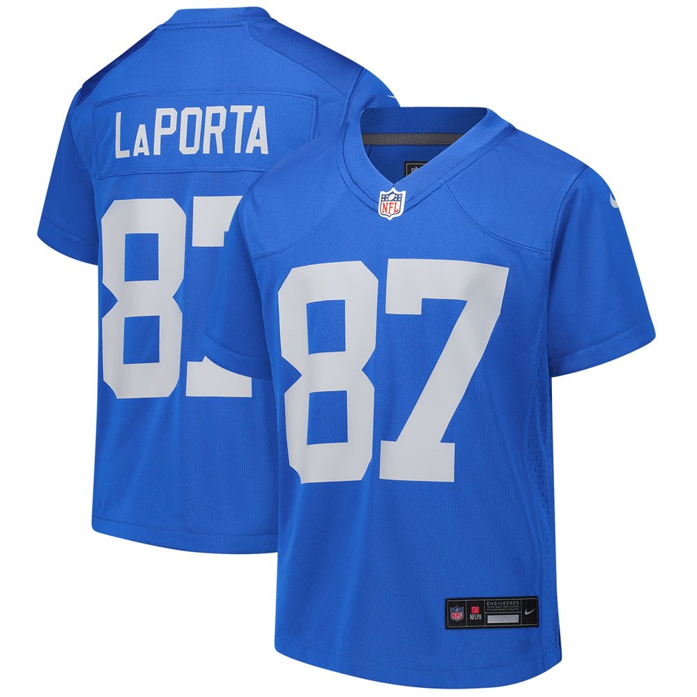 Youth Detroit Lions #87 Sam LaPortaBlue Alternate Game Jersey