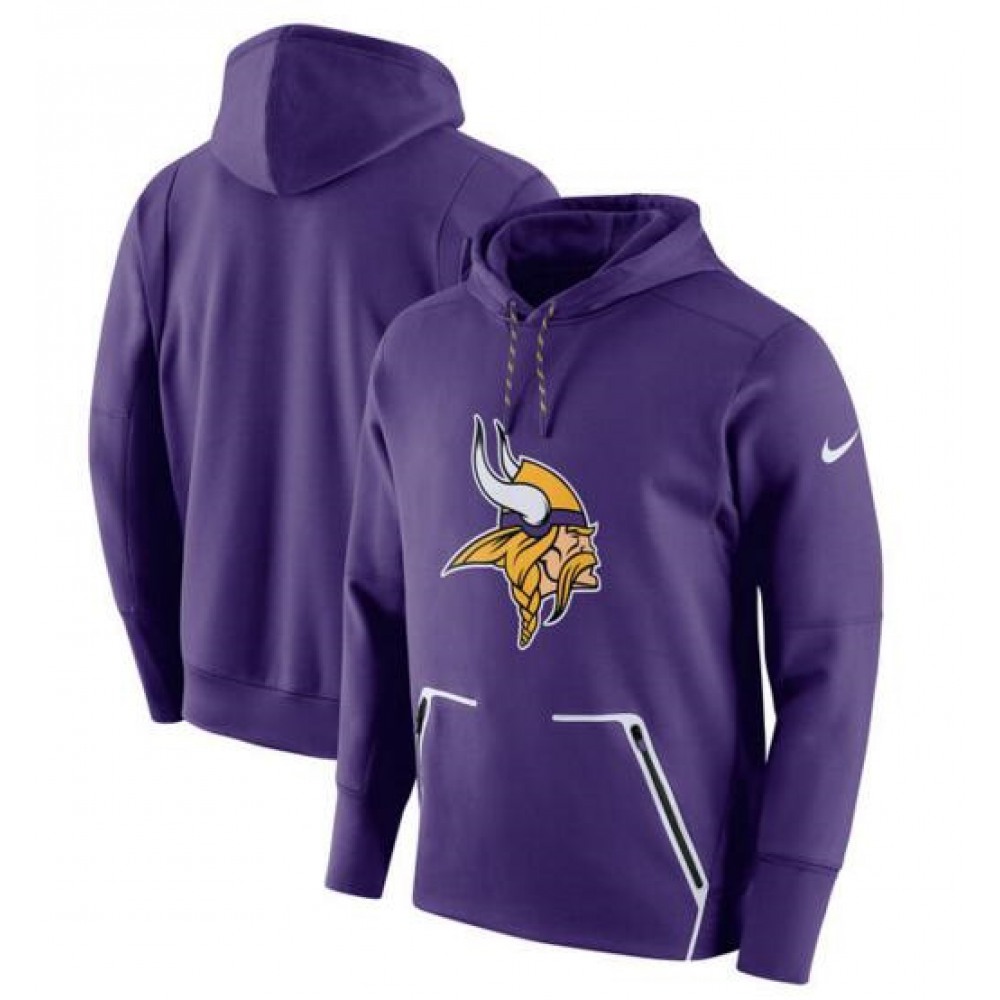 Men'sMinnesota Vikings Purple Champ Drive Vapor Speed Pullover Hoodie
