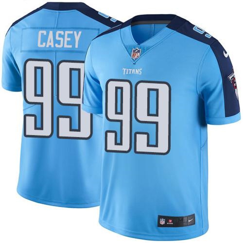 Titans #99 Jurrell Casey Light Blue Men's Stitched NFL Limited Rush Jersey