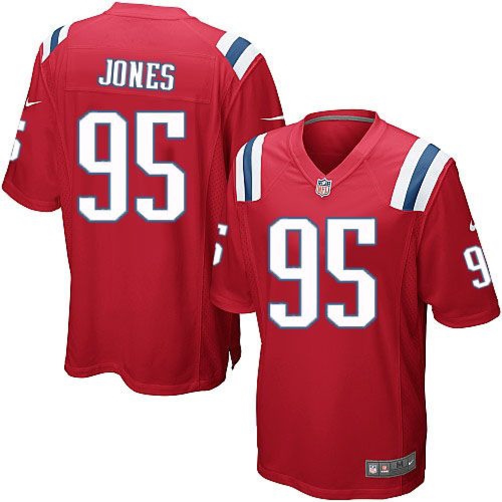 Patriots #95 Chandler Jones Red Alternate Youth Stitched NFL Elite Jersey