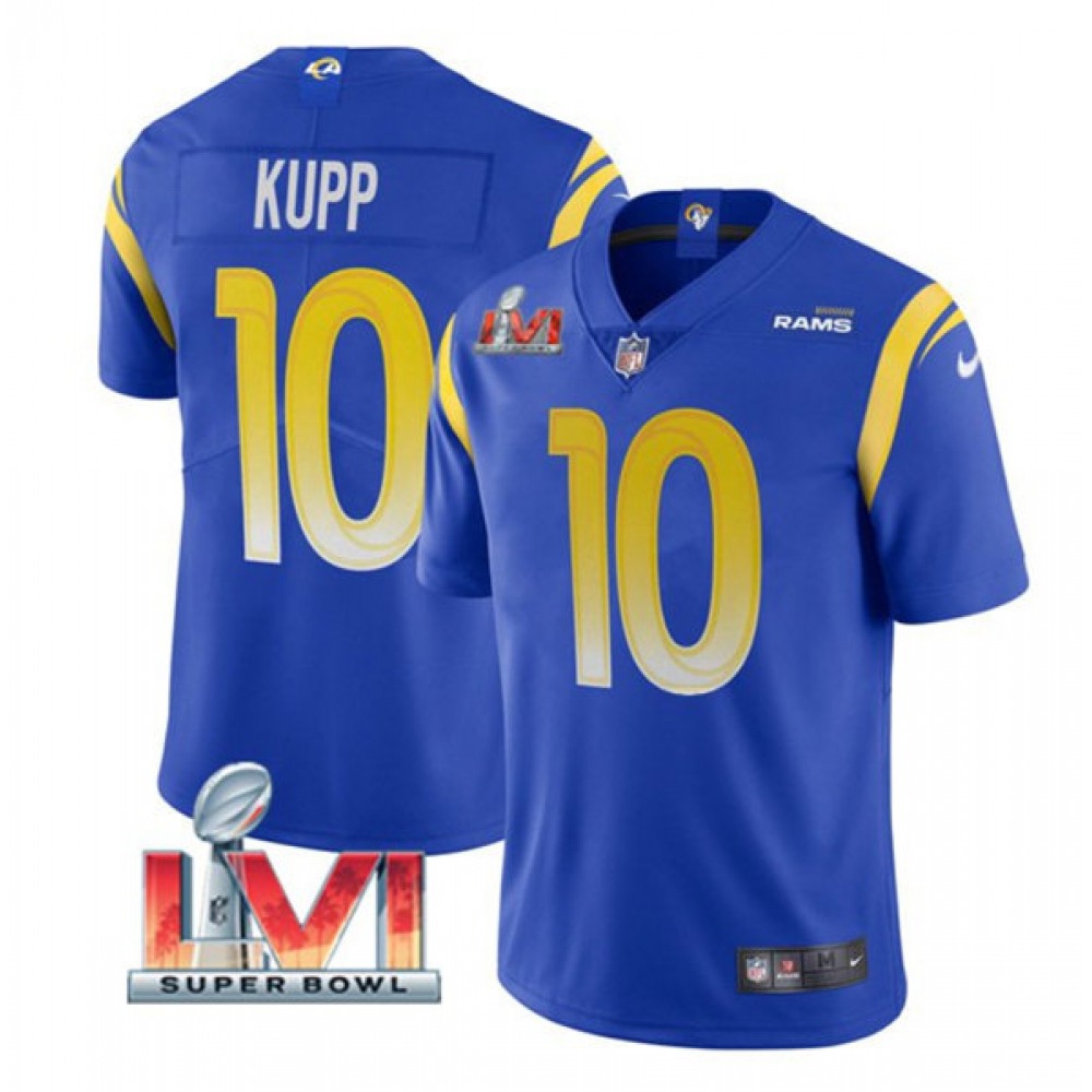 Youth Los Angeles Rams #10 Cooper Kupp Royal 2022 Super Bowl LVI Vapor Untouchable Limited Stitched Jersey