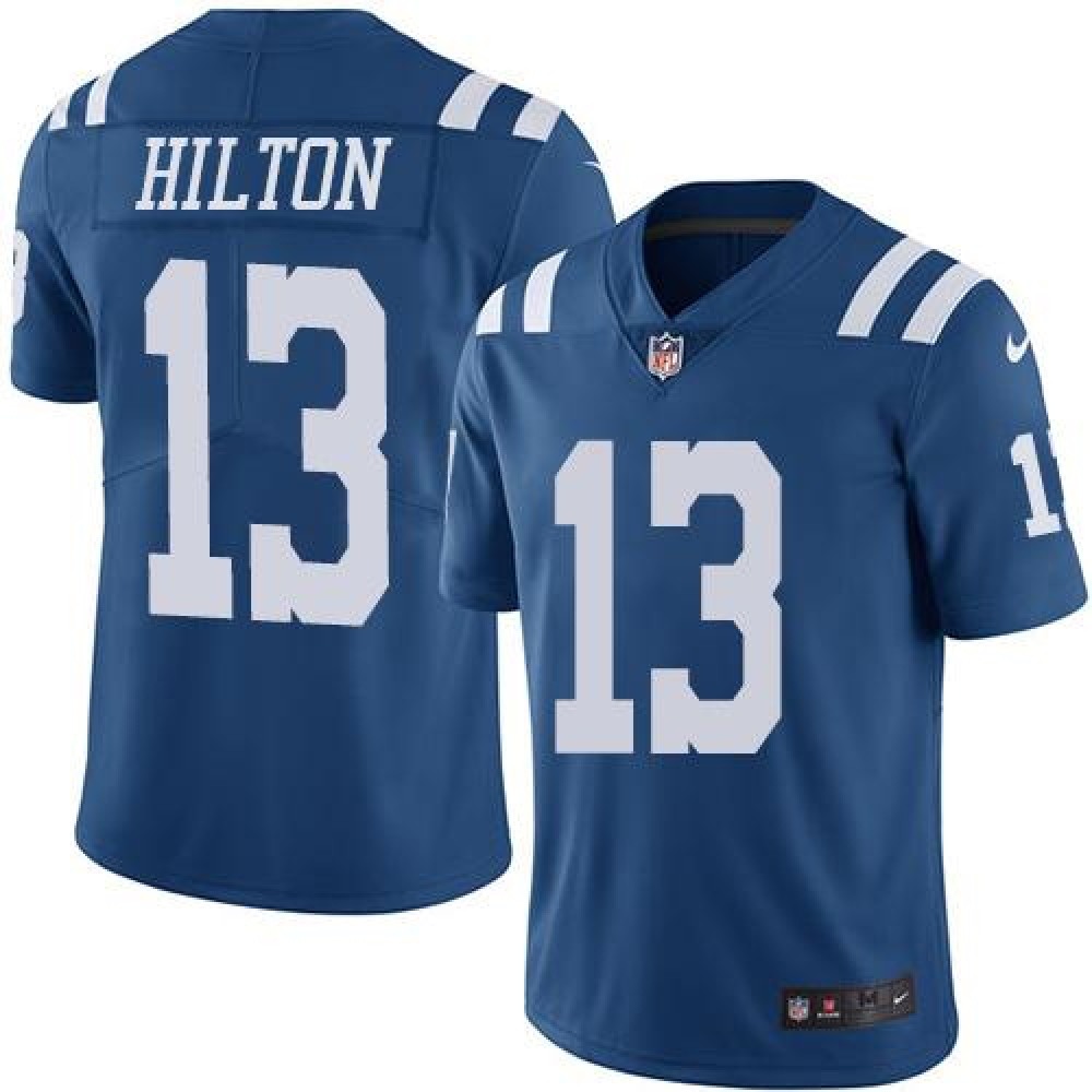 Colts #13 T.Y. Hilton Royal Blue Youth Stitched NFL Limited Rush Jersey