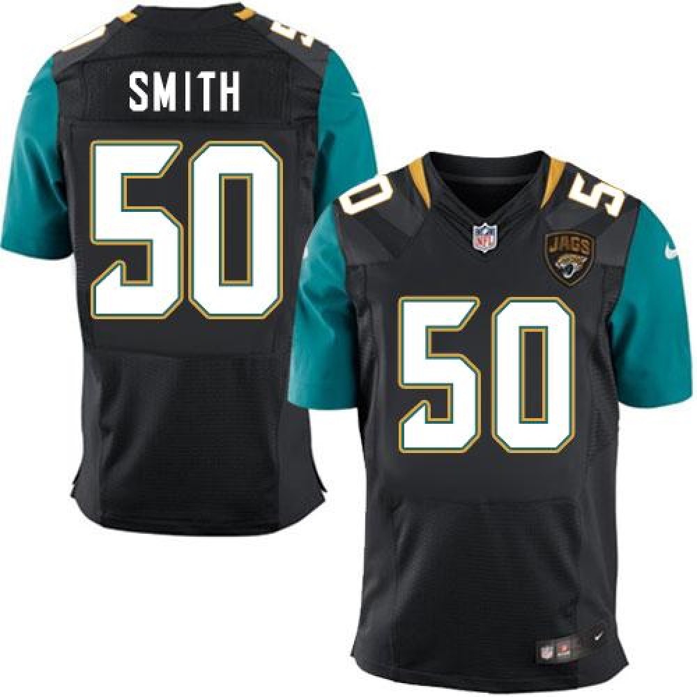 Jaguars #50 Telvin Smith Black Alternate Men's Stitched NFL Elite Jersey