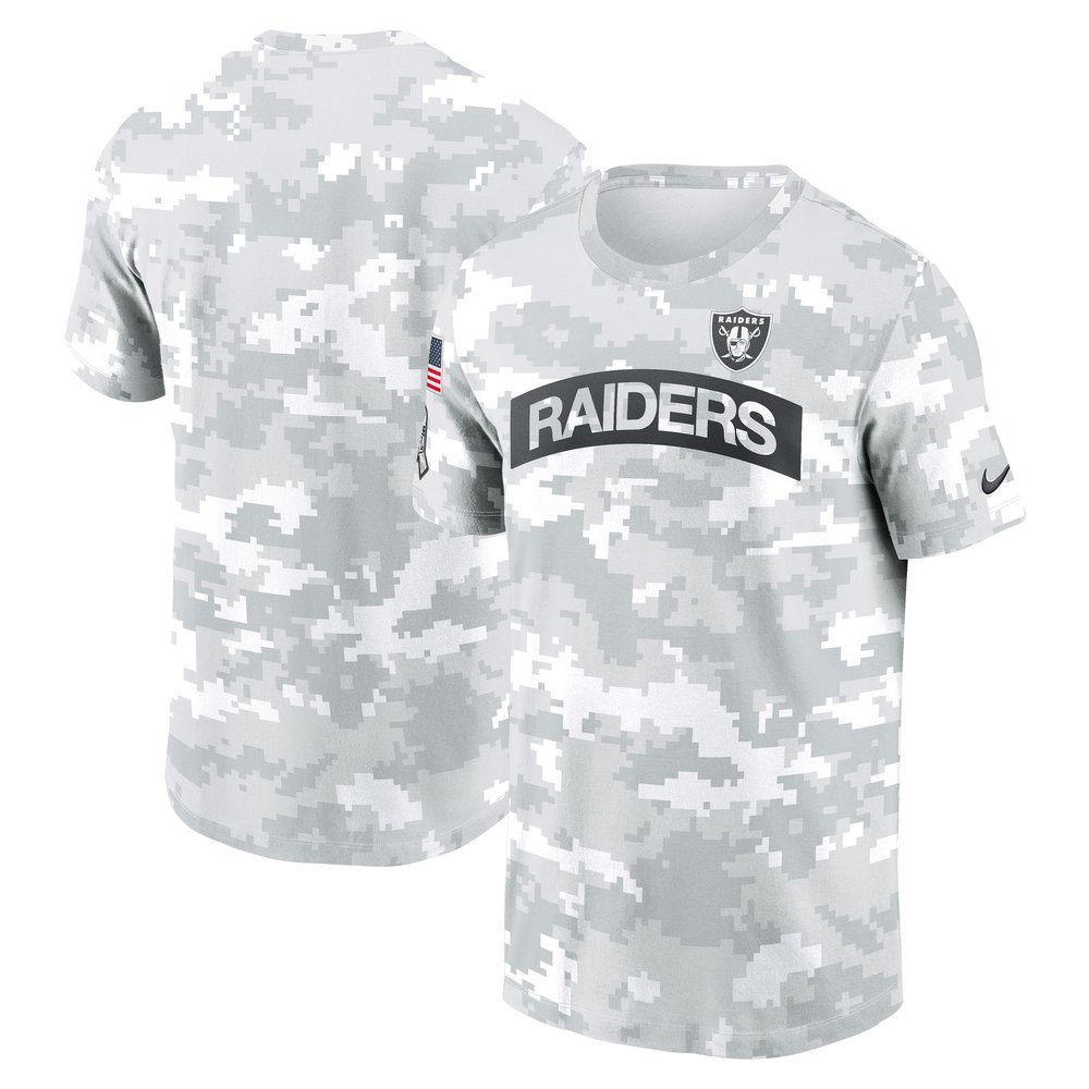 Men's Las Vegas RaidersWhite 2024 Salute To Service Big & Tall Performance T-Shirt