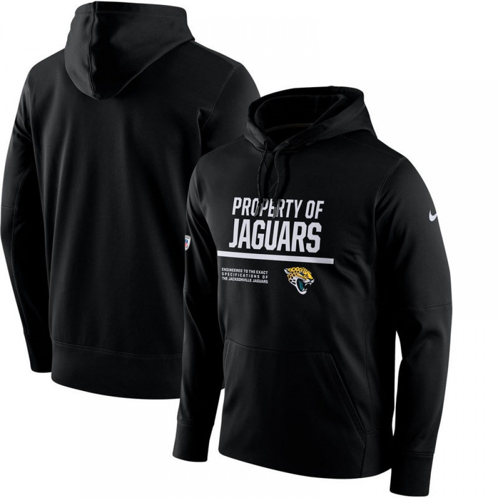 Men's Jacksonville JaguarsBlack Circuit Property Of Performance Pullover Hoodie