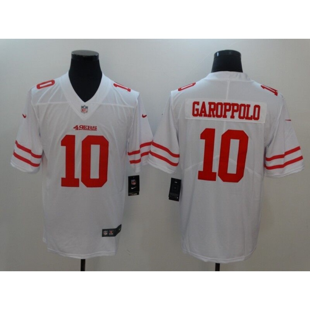 Men'sSan Francisco 49ers #10 Jimmy Garoppolo White Vapor Untouchable Limited Stitched NFL Jersey