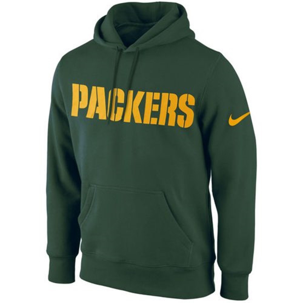 Green Bay PackersKO Wordmark Performance Hoodie Green