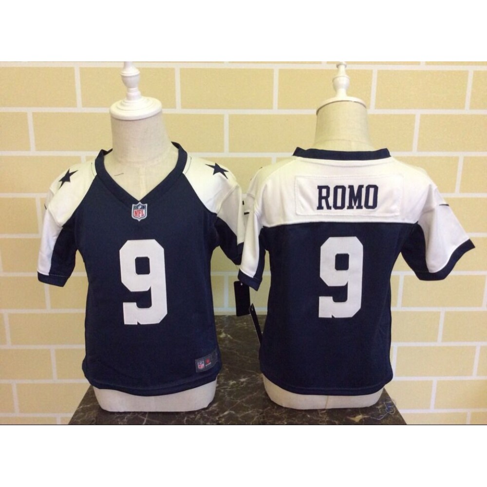 ToddlerDallas Cowboys #9 Tony Romo Blue Thanksgiving Stitched NFL Jersey