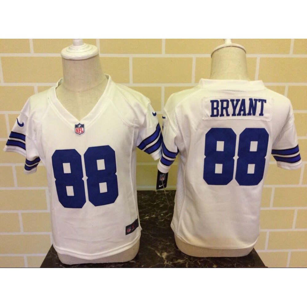 ToddlerDallas Cowboys #88 Dez Bryant White Stitched NFL Jersey