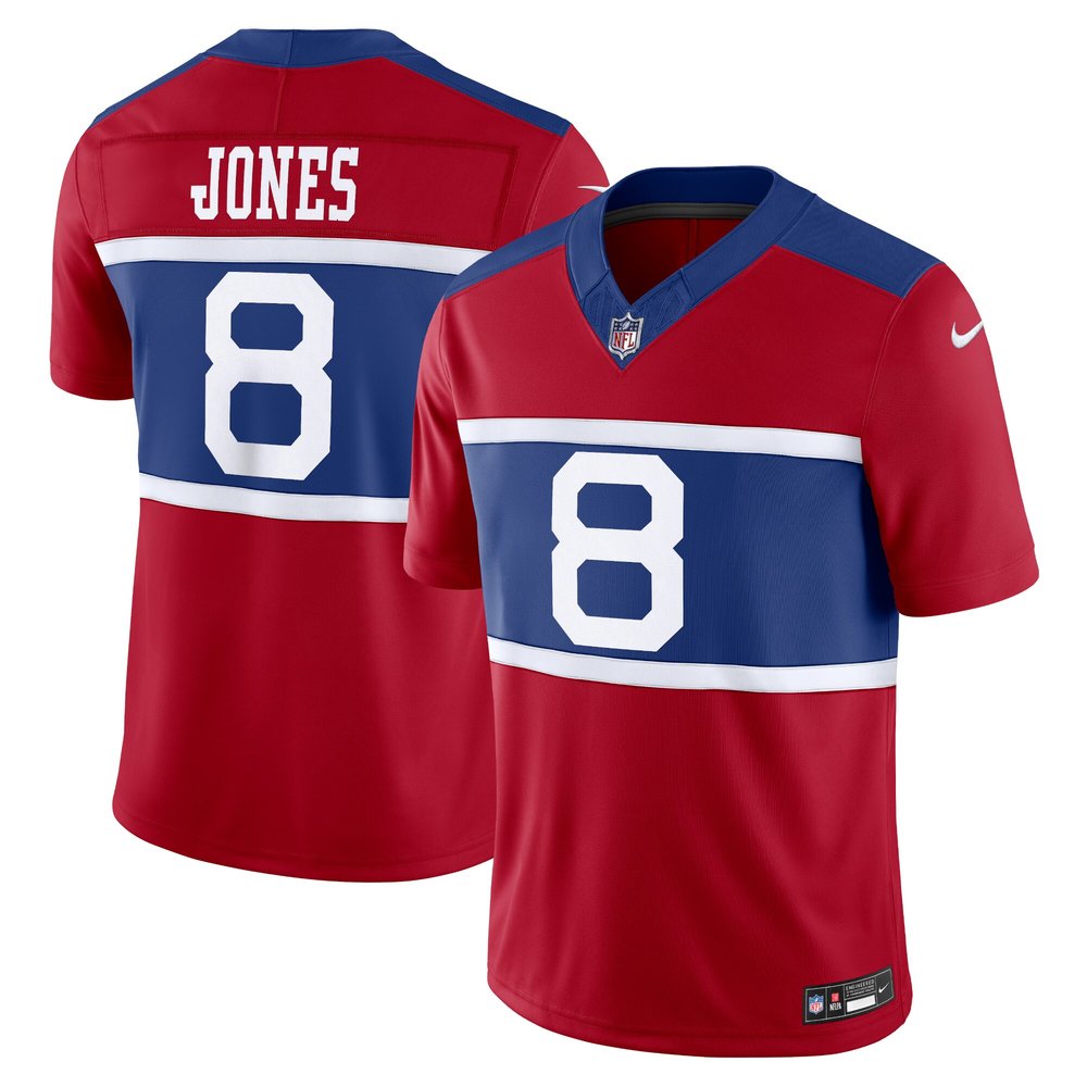 Men's New York Giants Daniel JonesCentury Red Alternate Vapor F.U.S.E. Limited Jersey