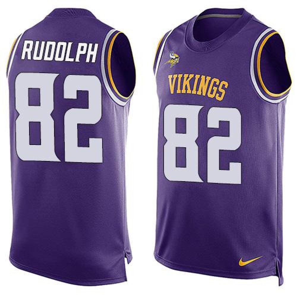 Vikings #82 Kyle Rudolph Purple Team Color Men's Stitched NFL Limited Tank Top Jersey