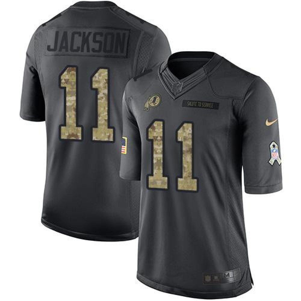 Redskins #11 DeSean Jackson Black Youth Stitched NFL Limited 2016 Salute to Service Jersey