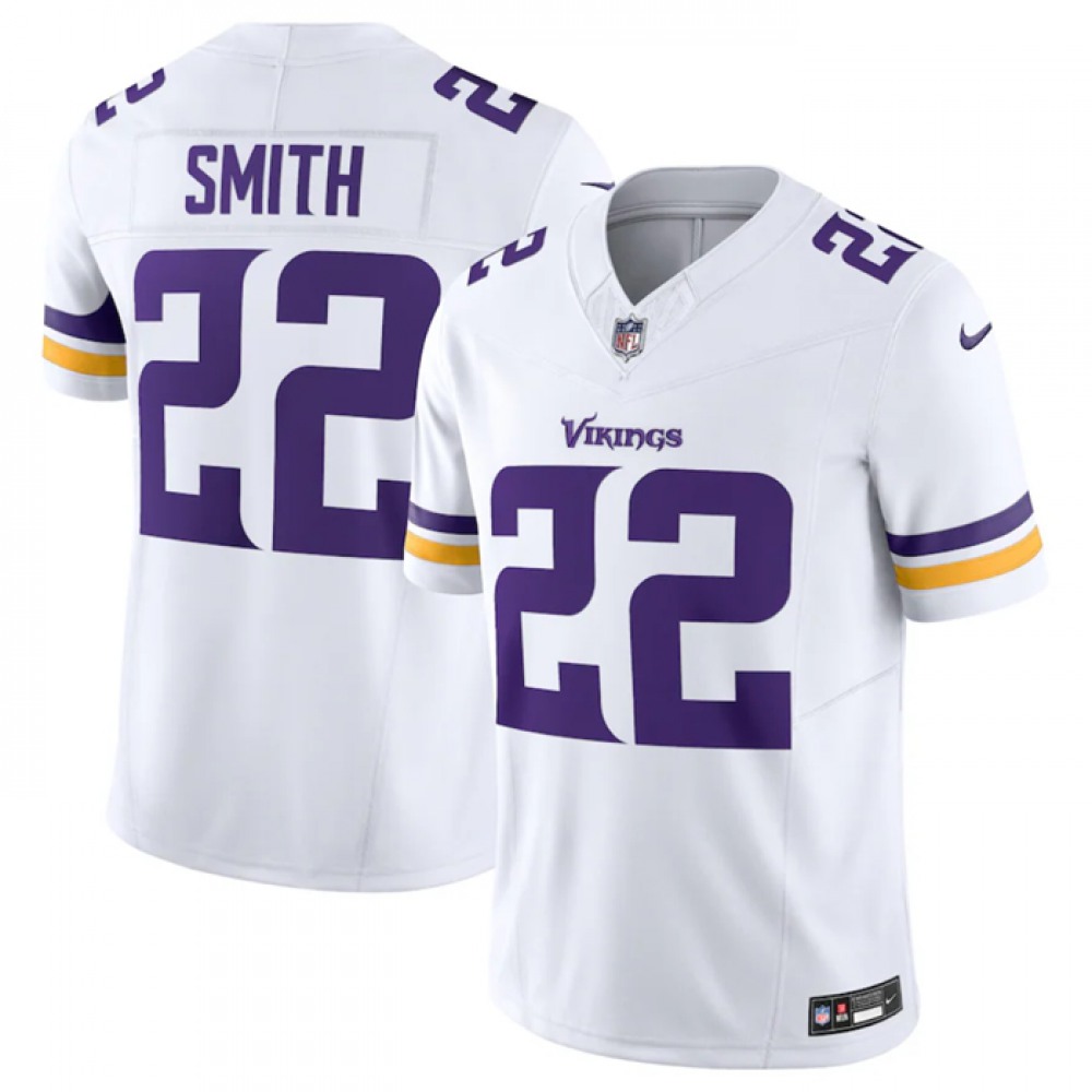 Men's Minnesota Vikings #22 Harrison Smith White 2023 F.U.S.E.Vapor Untouchable Stitched Jersey