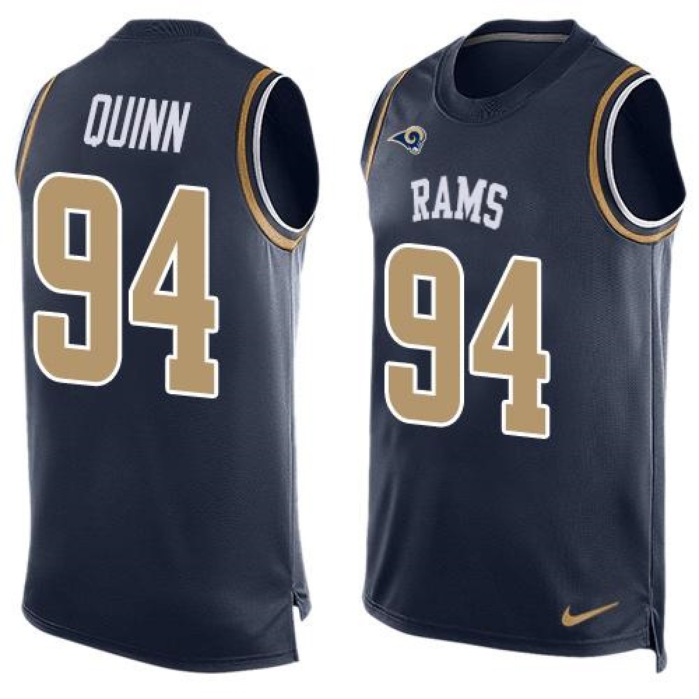 Rams #94 Robert Quinn Navy Blue Team Color Men's Stitched NFL Limited Tank Top Jersey