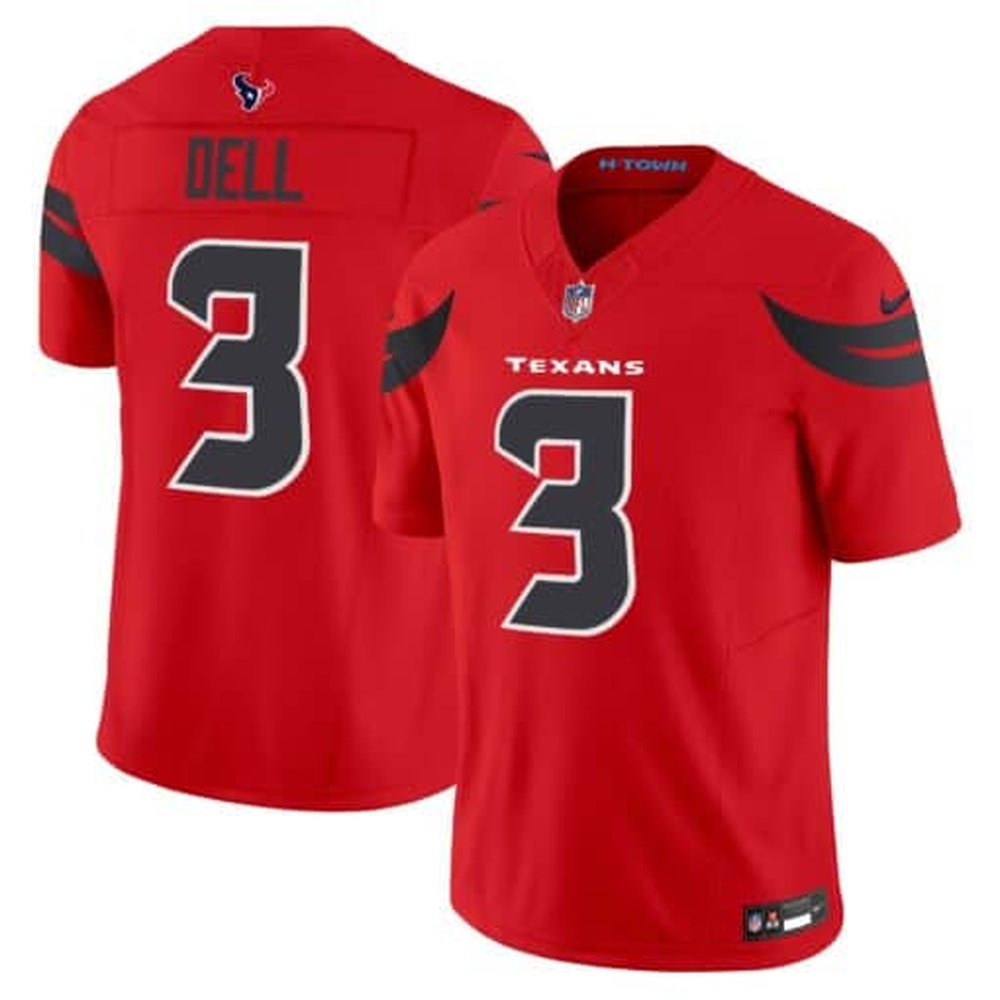 Men'sTank Dell Red Houston Texans #3 Vapor F.U.S.E. Limited Jersey