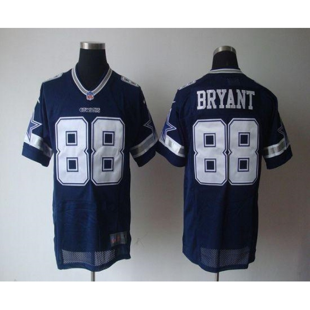 Cowboys #88 Dez Bryant Navy Blue Team Color Men's Stitched NFL Elite Jersey