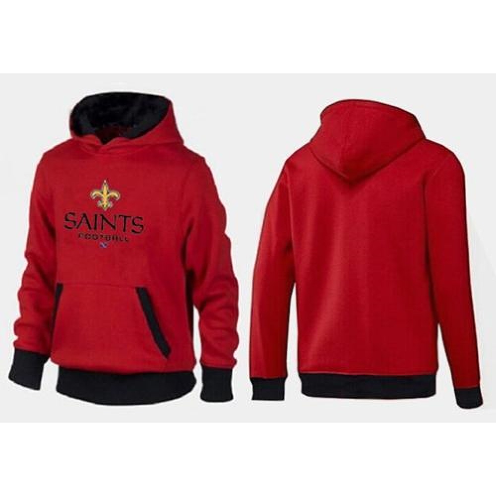 New Orleans Saints Critical Victory Pullover Hoodie Red & Black