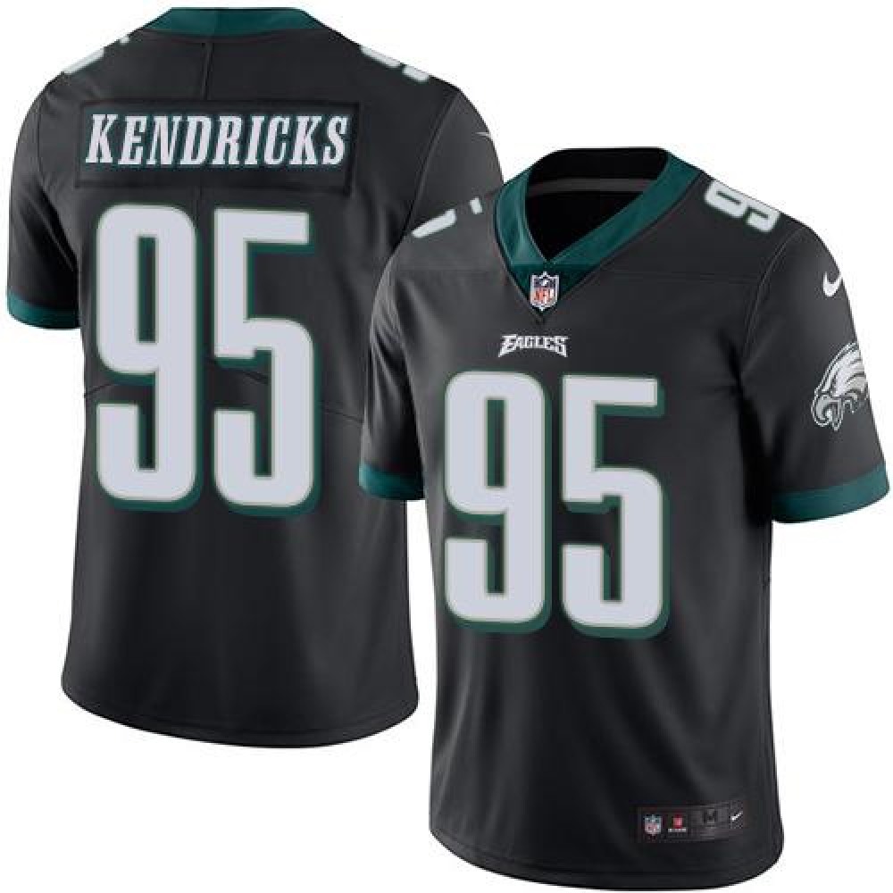 Eagles #95 Mychal Kendricks Black Men's Stitched NFL Limited Rush Jersey