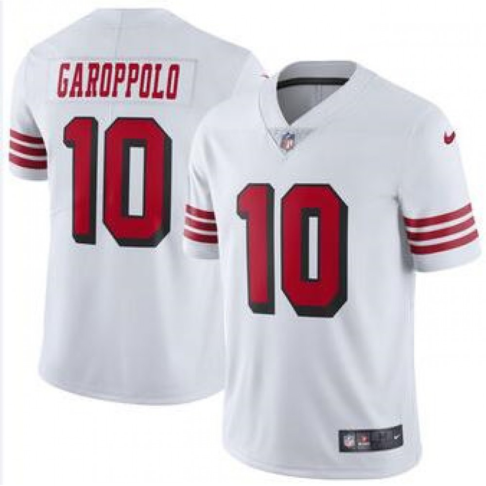 Men's San Francisco 49ers #10Jimmy GaroppoloWhite Color Rush Vapor Untouchable Limited Stitched NFL Jersey