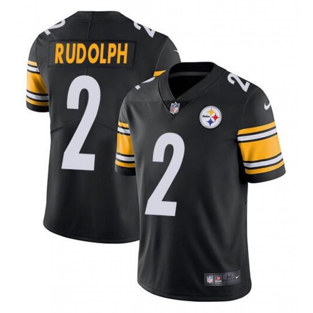 Men's Pittsburgh Steelers #2 Mason Rudolph Black 2019 Vapor Untouchable Limited Stitched NFL Jersey