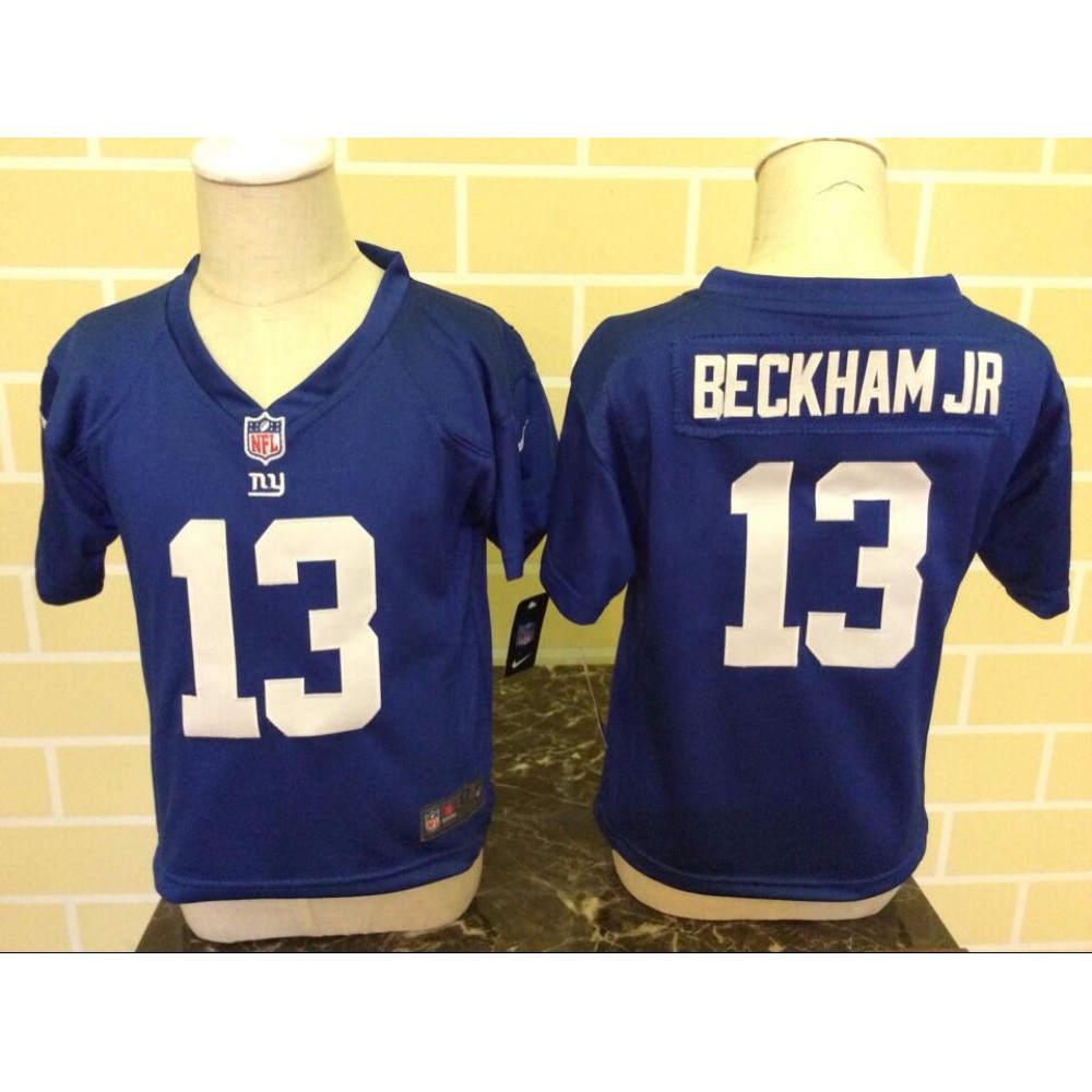 ToddlerNew York Giants #13 Odell Beckham Jr Blue Stitched NFL Jersey