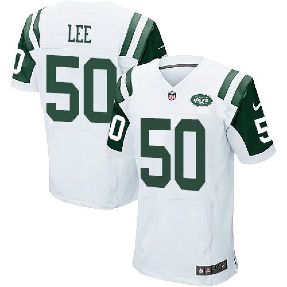 Jets #50 Darron Lee White Men's Stitched NFL Elite Jersey