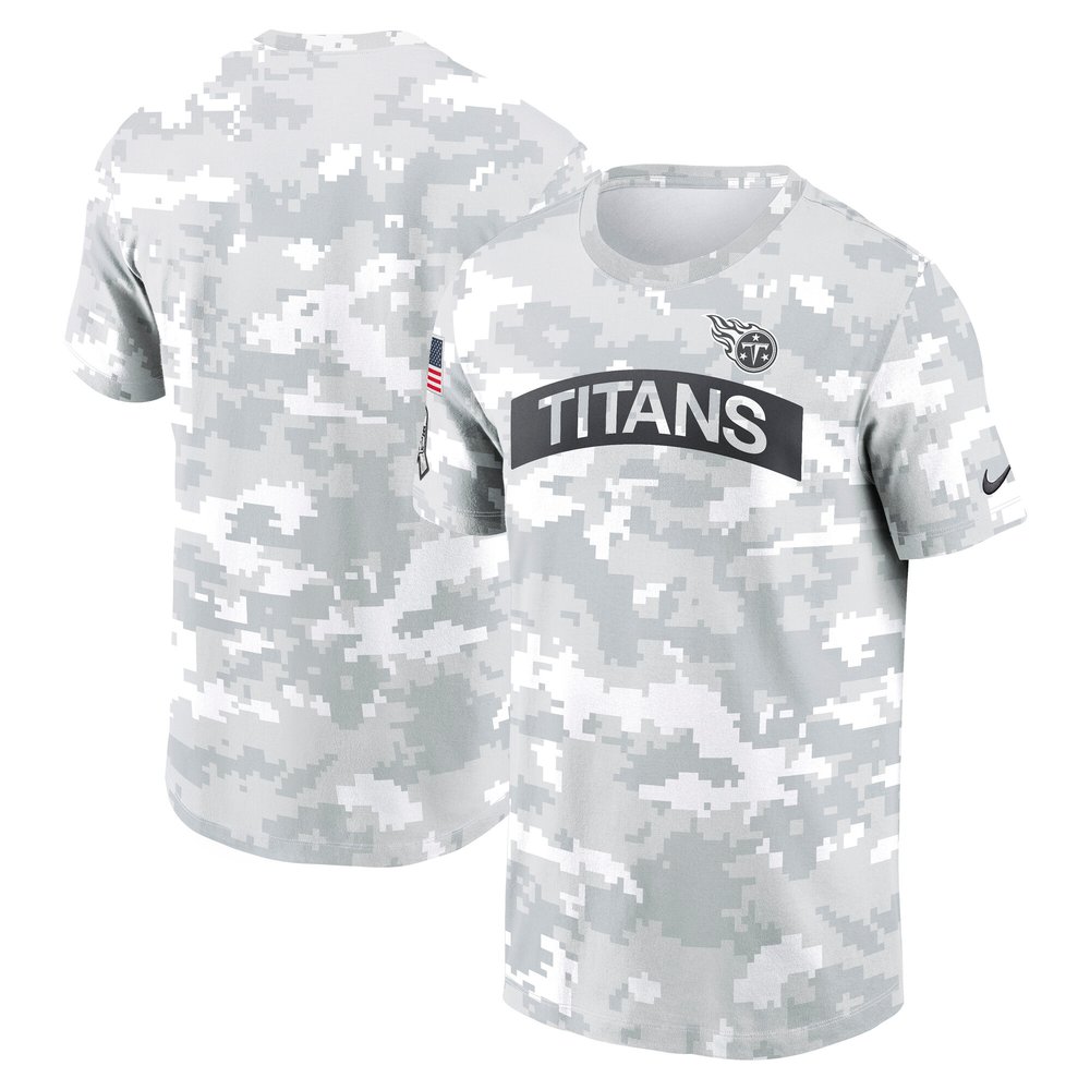Men's Tennessee TitansArctic Camo 2024 Salute To Service Performance T-Shirt